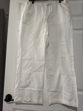 New York & Company White Wide Leg Pants